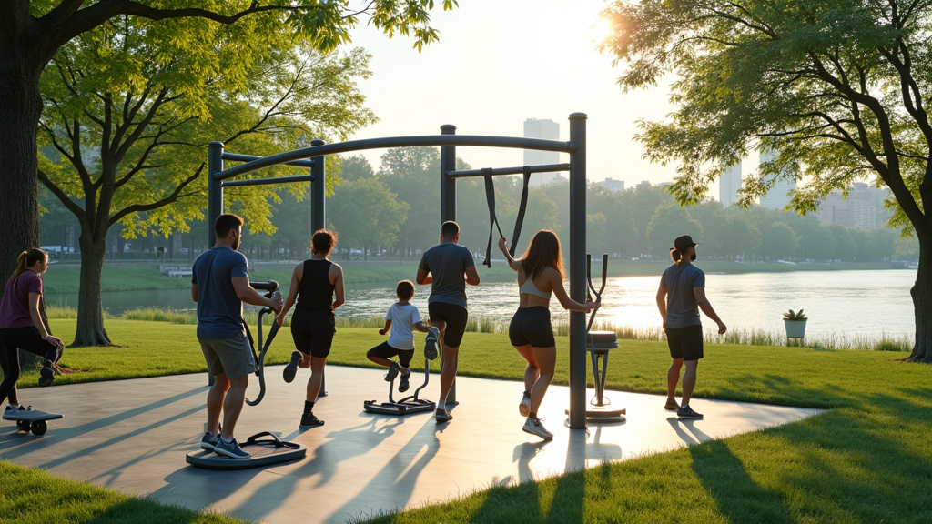 Cours collectif de yoga dans la salle principale du Fitness Park