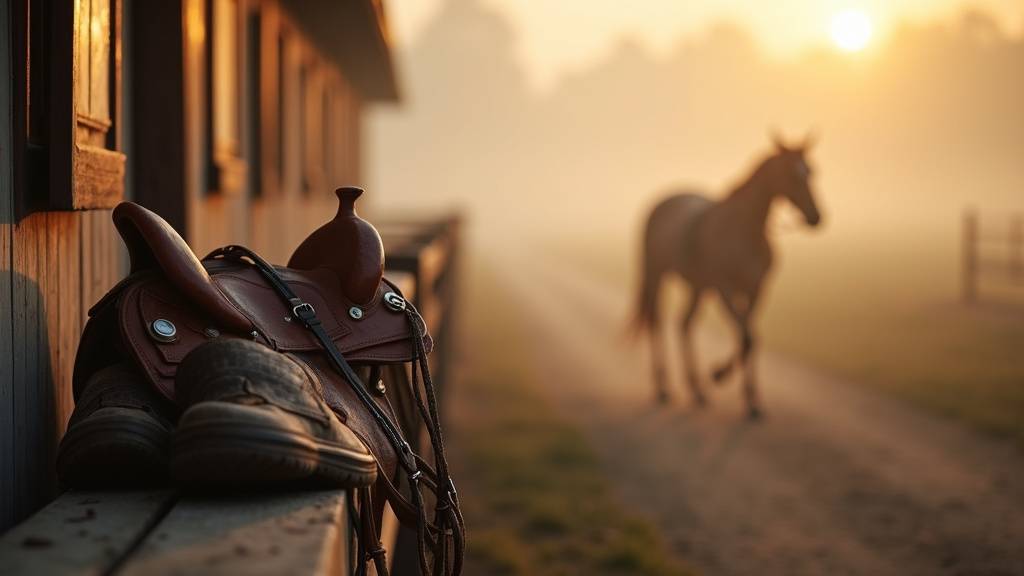 Équipe d'entraîneurs examinant un cheval dans les boxes d'un centre équestre