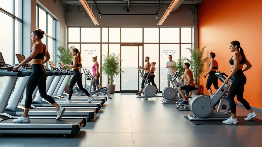Équipements de musculation dans un club One Fitness Club