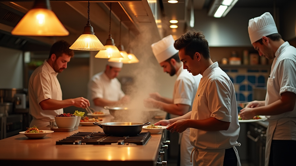 Séance de formation sur la prévention des risques professionnels dans un restaurant