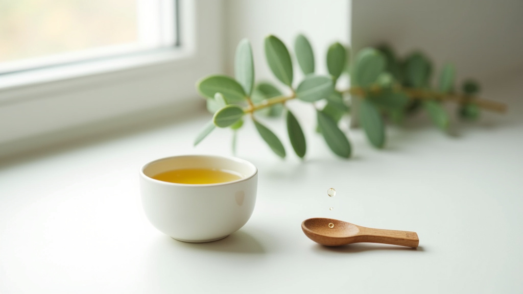 Personne pratiquant une pause méditative avec une tasse d'infusion au CBD