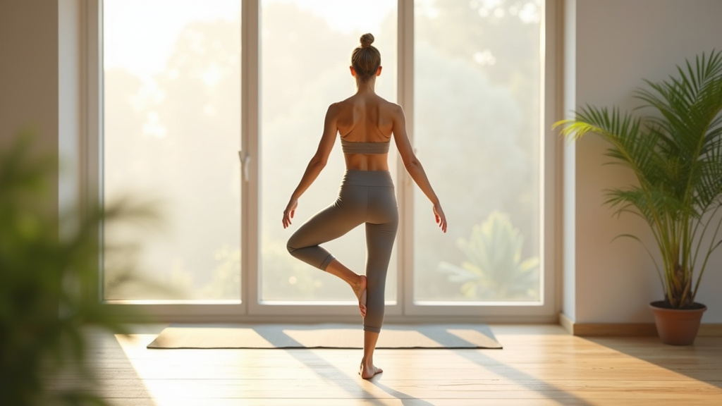 Illustration des huit piliers du yoga avec des icônes représentant chaque membre